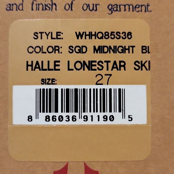 NWT True Religion Halle Lonestar Skinny Jeans - Picture 8 of 8